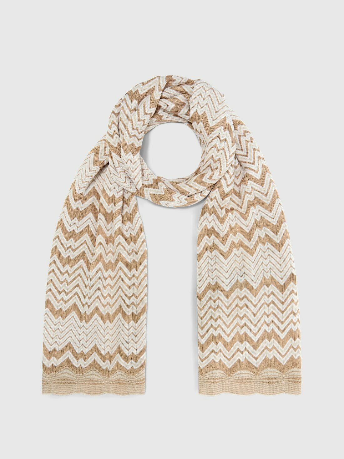 Missoni - Zig zag viscose-blend scarf, Women, Multicoloured