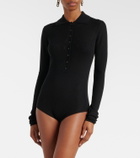The Frankie Shop Solana wool, silk, and cashmere bodysuit