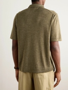 Loro Piana - Silk, Cashmere and Linen-Blend Polo Shirt - Green