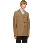 Paul Smith Tan Wool Tailored Work Blazer