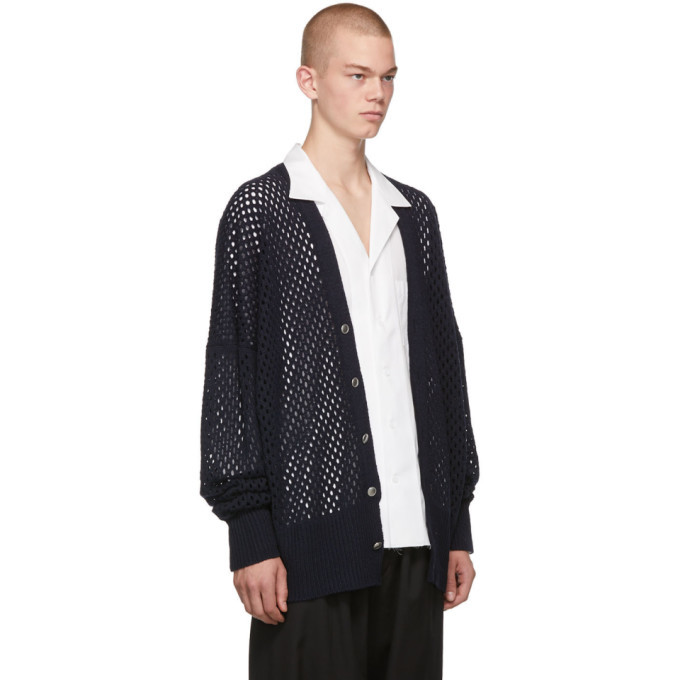 Sulvam Navy Break Cardigan Sulvam