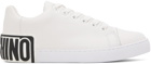 Moschino White Maxi Logo Sneakers