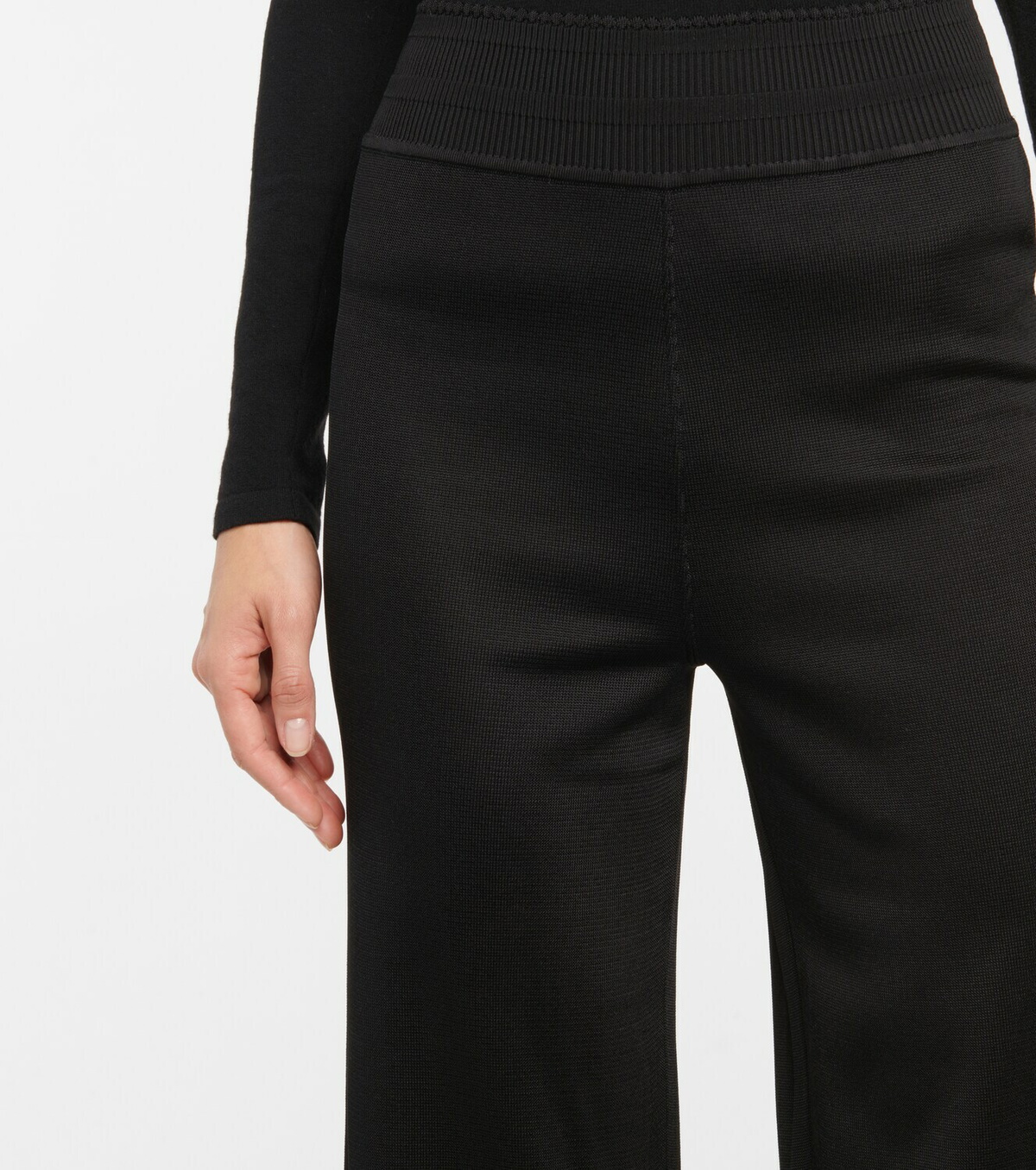 Alaïa Wide-leg knit pants ALAÏA