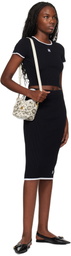 AMIRI Black 'MA' Midi Skirt