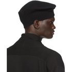 Julius Black Silk and Alpaca Knit Beret