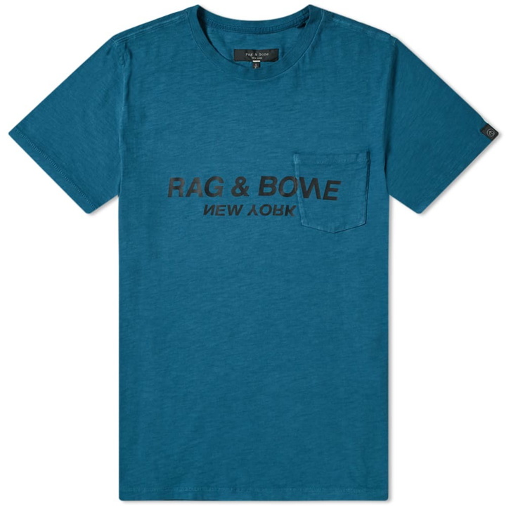 Photo: Rag & Bone Upside Down Logo Tee