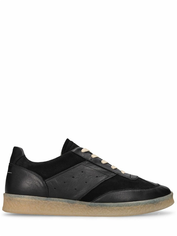 Photo: MM6 MAISON MARGIELA - Leather Low Top Sneakers