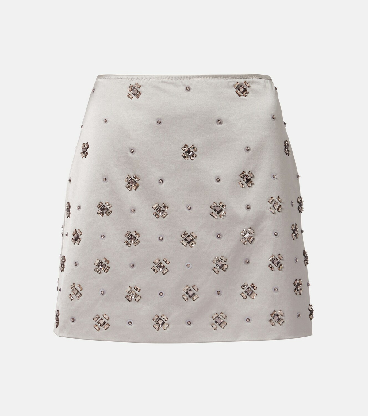 Veronica Beard Olenna embellished cotton-blend miniskirt