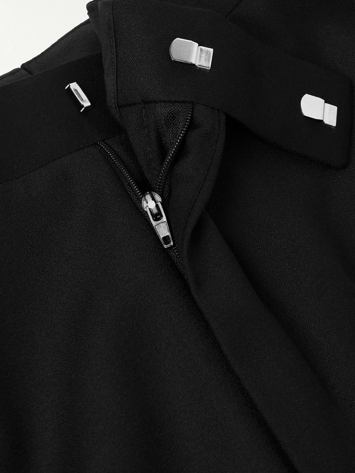 Kingsman - Straight-Leg Grosgrain-Trimmed Wool Tuxedo Trousers - Black