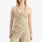 House Of Sunny Women's Sloane Check Waistcoat in Multi
