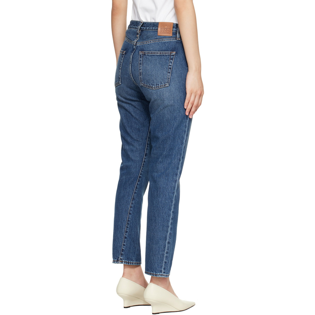 TOTEME Blue Twisted Seam Jeans