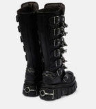 Vetements x New Rock leather platform boots