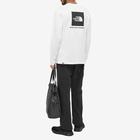 The North Face Men's Long Sleeve Red Box T-Shirt in TNF White/TNF Black