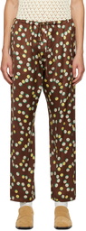 Bode Brown Bubble Dot Trousers