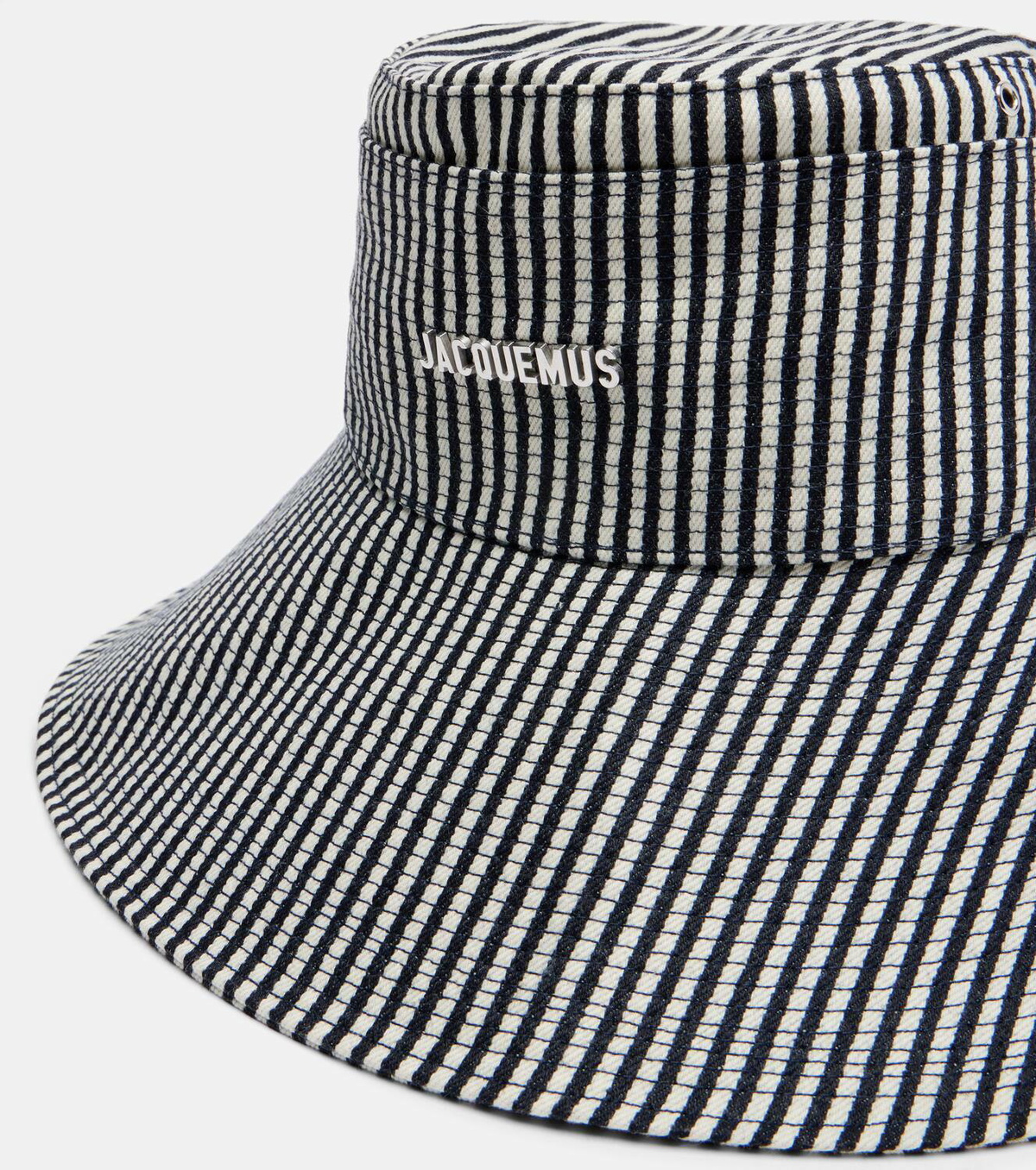 Jacquemus De-Nîmes striped denim bucket hat Jacquemus