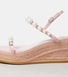 Jimmy Choo Amatuus 60 leather espadrille wedges