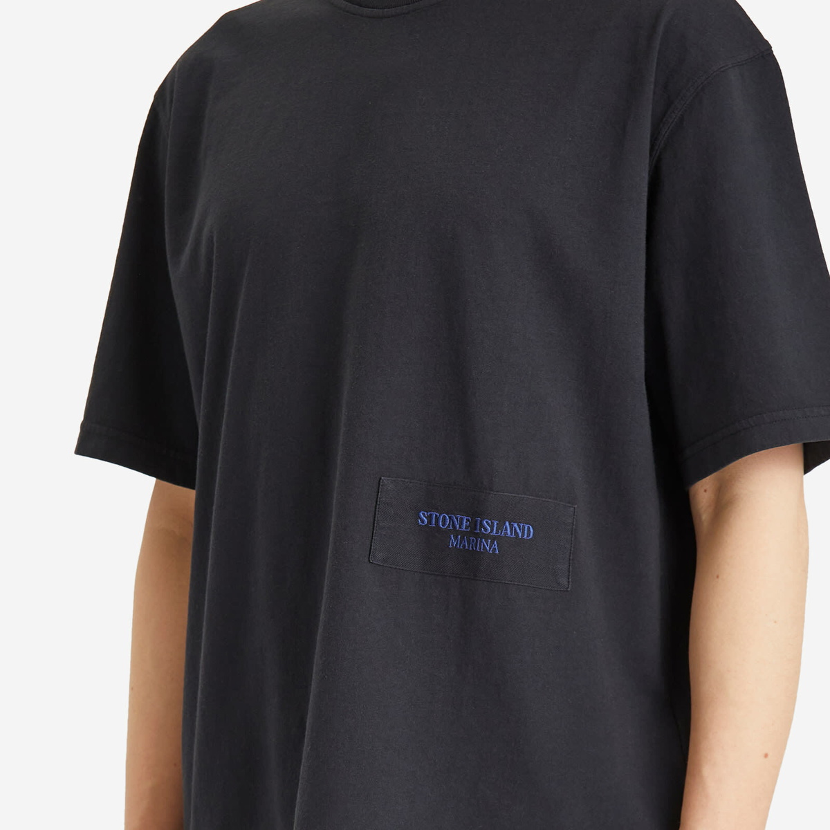 Stone Island Men's Marina Organic Cotton T-Shirt in Navy Blue