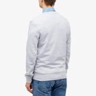 Maison Kitsuné Men's Handwriting Regular Crew Sweat in Light Grey Melange