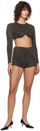 Beaufille Black & Gold Ariel Blouse