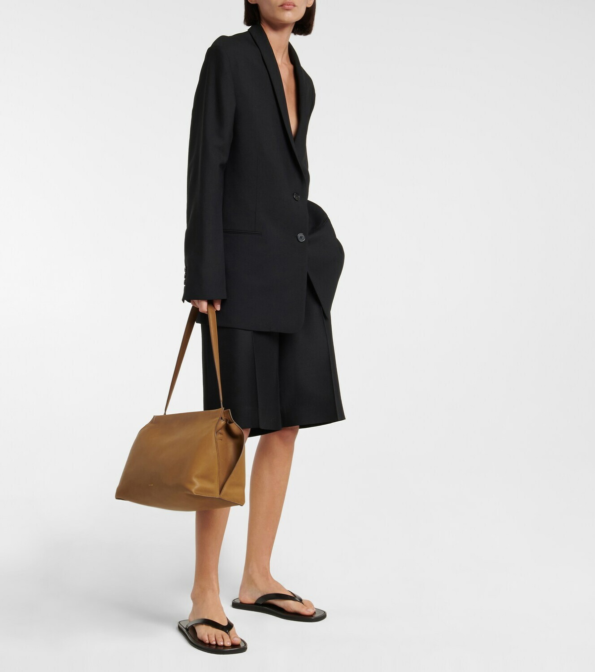 The Row Sienna leather shoulder bag The Row