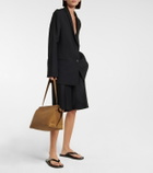 The Row Sienna leather shoulder bag