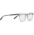 Montblanc - Square-Frame Acetate Optical Glasses - Gray