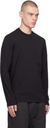 Moncler Black Patch Pocket Long Sleeve T-Shirt