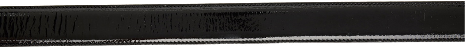 Moschino Black Logo Belt
