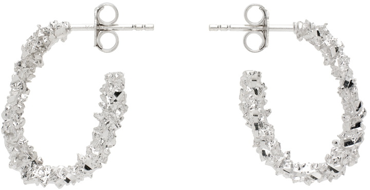 Photo: Veneda Carter Silver Small VC003 Open Hoop Earrings