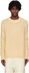 AMI Alexandre Mattiussi Yellow Hairy Sweater