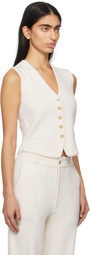 Guest in Residence Off-White Tailored Vest