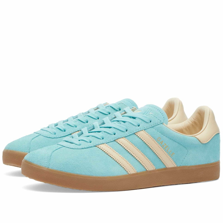 Photo: Adidas GAZELLE 85 Sneakers in Easy Mint/Crystal Sand/Gum4