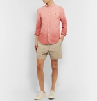 Polo Ralph Lauren - Slim-Fit Button-Down Collar Dégradé Linen-Chambray Shirt - Red