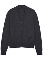 Jacquemus Le Cardigan Merino Wool-blend Cardigan Dark Grey