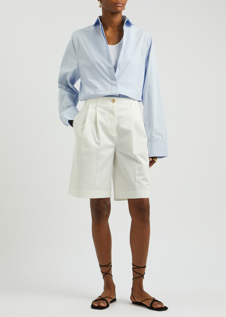 Aexae Cotton-poplin Shirt Light Blue