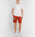 Paul Smith - Slim-Fit Printed Cotton-Blend Shorts - Red