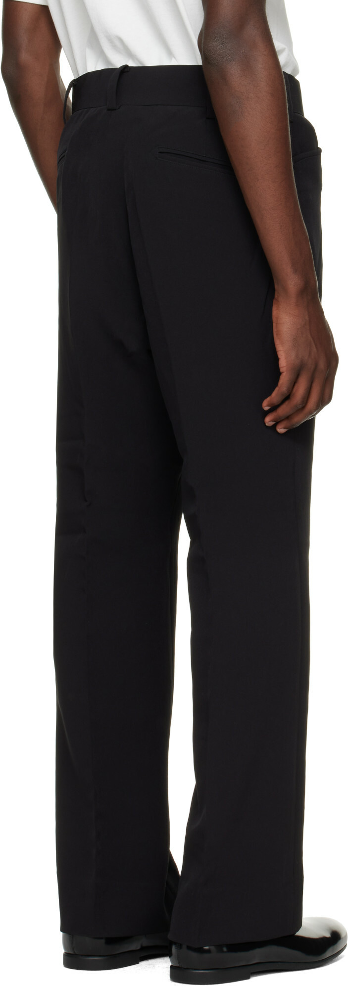 NEEDLES Black Poly Light Double Cloth Boot-Cut Trousers