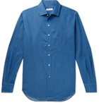 Loro Piana - Andre Cotton-Chambray Shirt - Blue