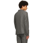 Second/Layer Grey Wool Pico Blazer