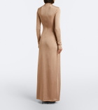Christopher Esber Embellished draped jersey lamé gown