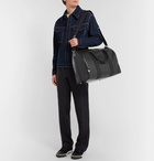 Fendi - Leather-Trimmed Logo-Print Coated-Canvas Holdall - Men - Black