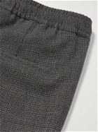 HUGO BOSS - Slim-Fit Puppytooth Stretch Virgin Wool Trousers - Gray