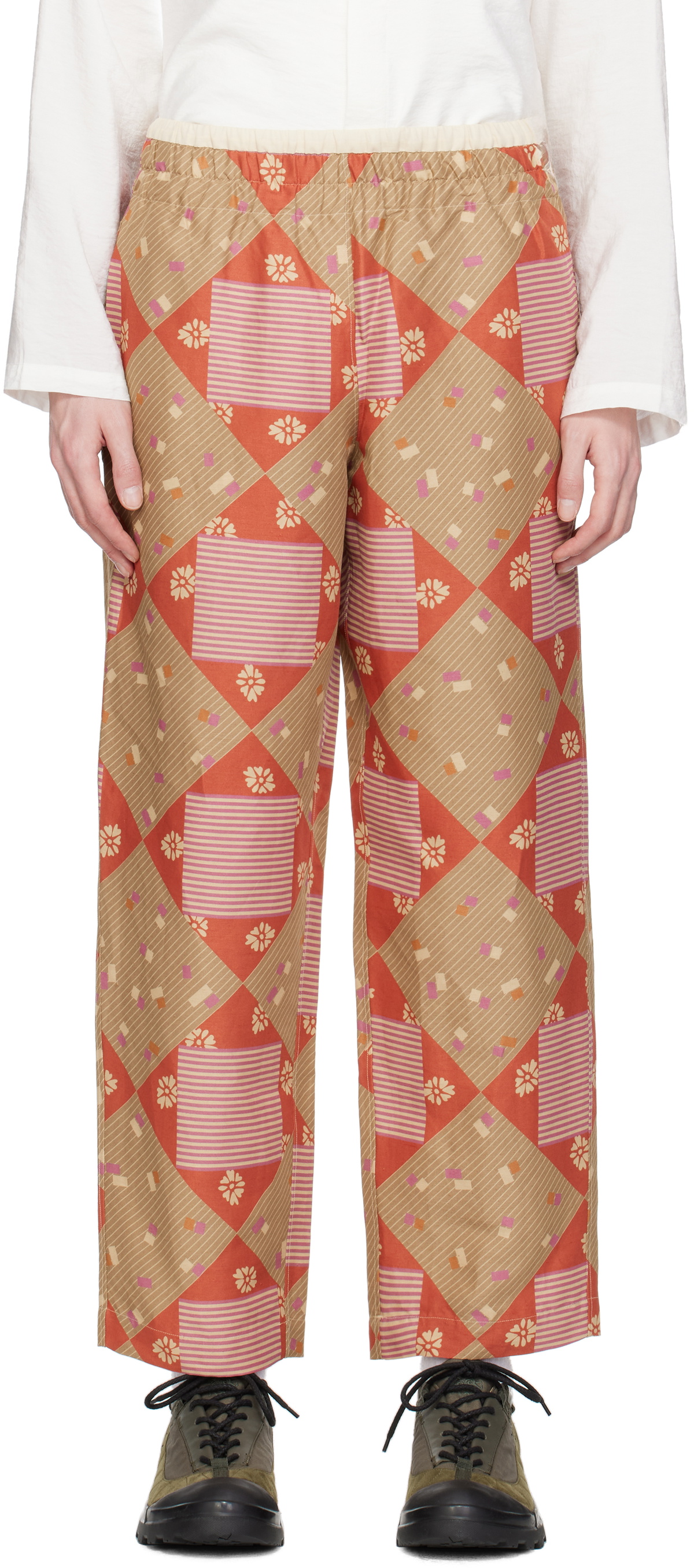 RANRA Multicolor Print Collector Trousers
