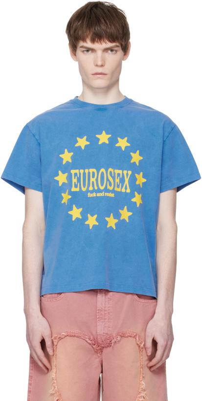 Photo: Carne Bollente Blue 'Eurosex' T-shirt