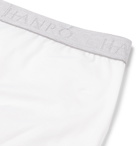 Hanro - Two-Pack Stretch-Cotton Boxer Briefs - Men - White