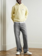 Jacquemus - Straight-Leg Leather-Trimmed Jeans - Gray