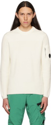 C.P. Company White Lens Sweater