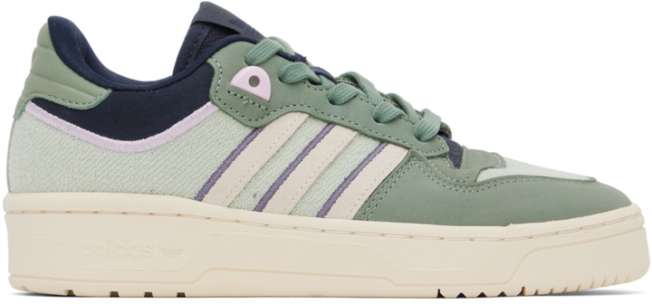 Photo: adidas Originals Green Rivalry Low 86 Sneakers