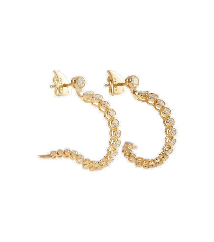 Photo: Ondyn Continuum 14kt yellow gold earrings with diamonds