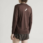 SOAR Men's Long Sleeve Tech T-Shirt in Dark Brown